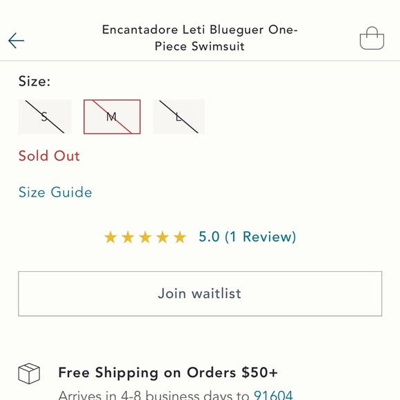 Encantadore Cut-Out Swimsuit Anthropologie M - Picture 8 of 9